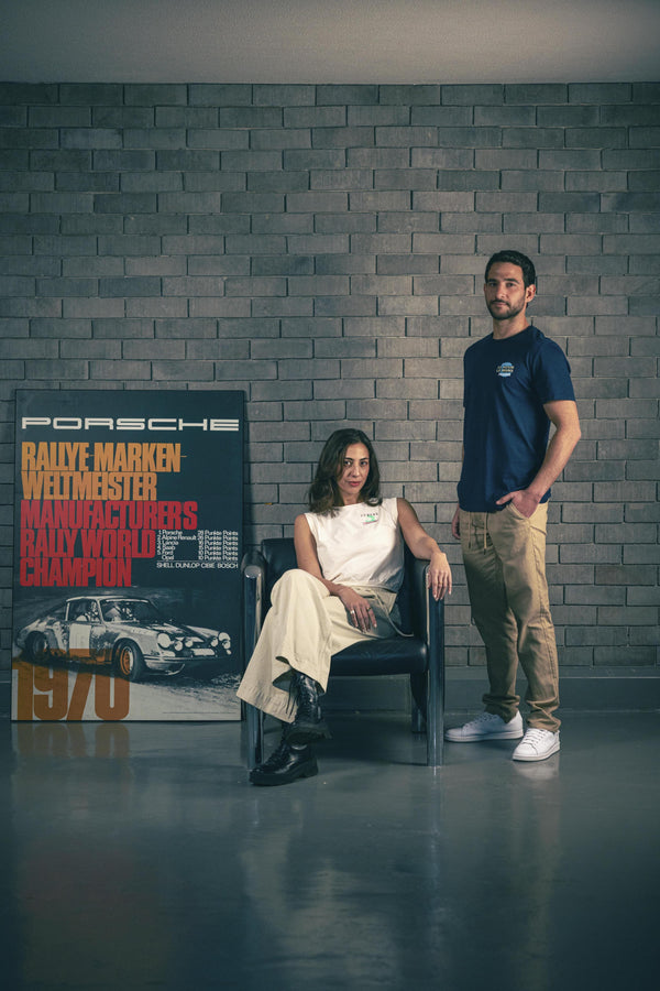 Trackside Tee - Navy