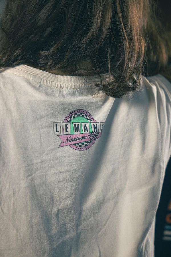 Le Mans Crop Top - Washed Ivory