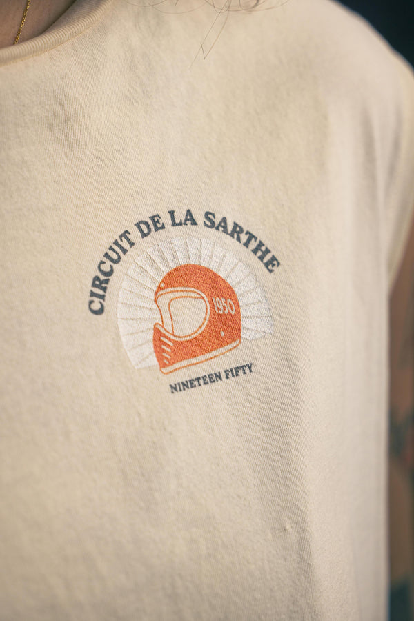 Trophy Crop Top - Washed Ivory