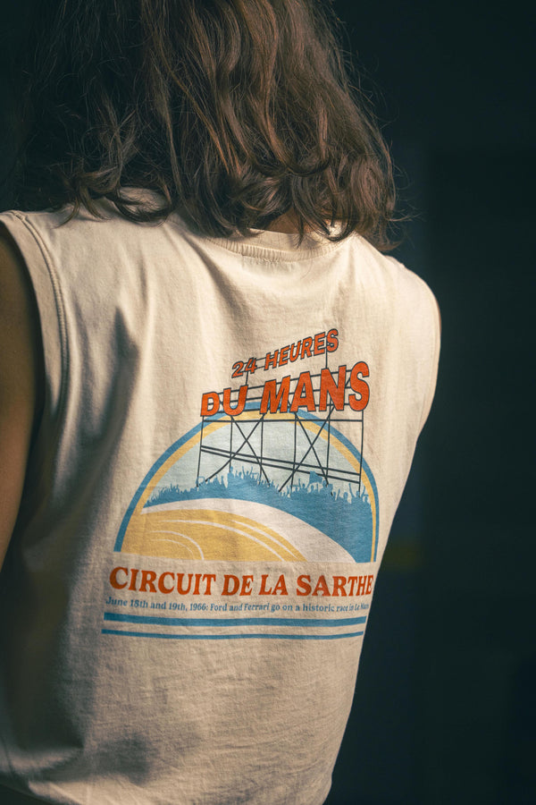 Trackside Crop Top - Washed Ivory