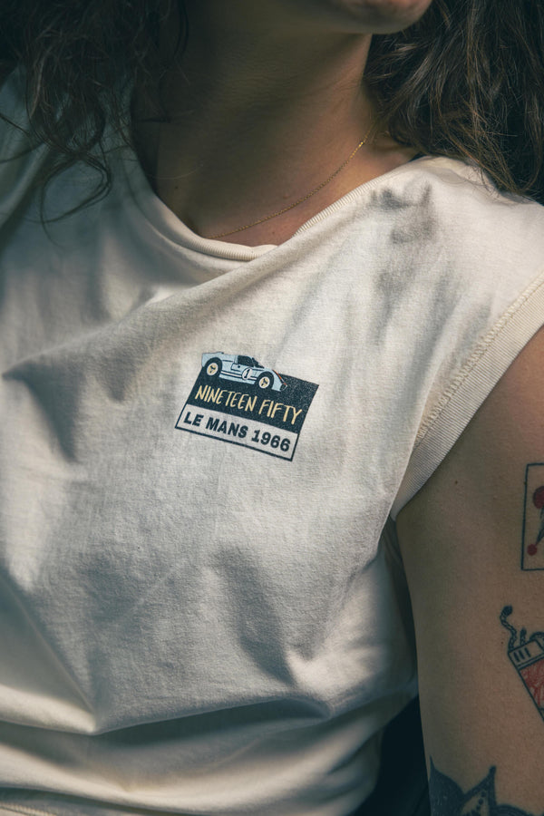 GT40 Crop Top - Washed Ivory