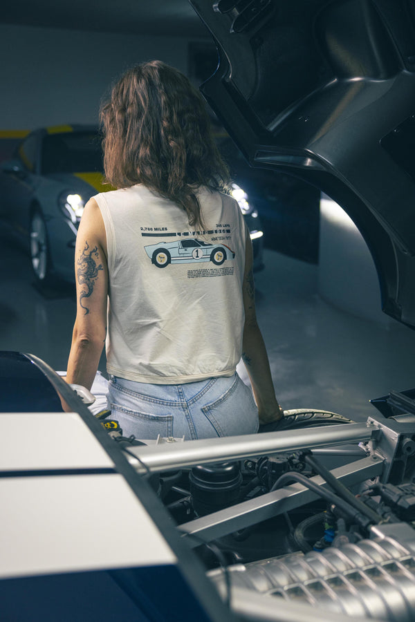 GT40 Crop Top - Washed Ivory