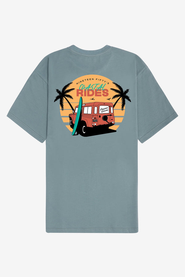 Route 110 Oversized T-Shirt - Blue