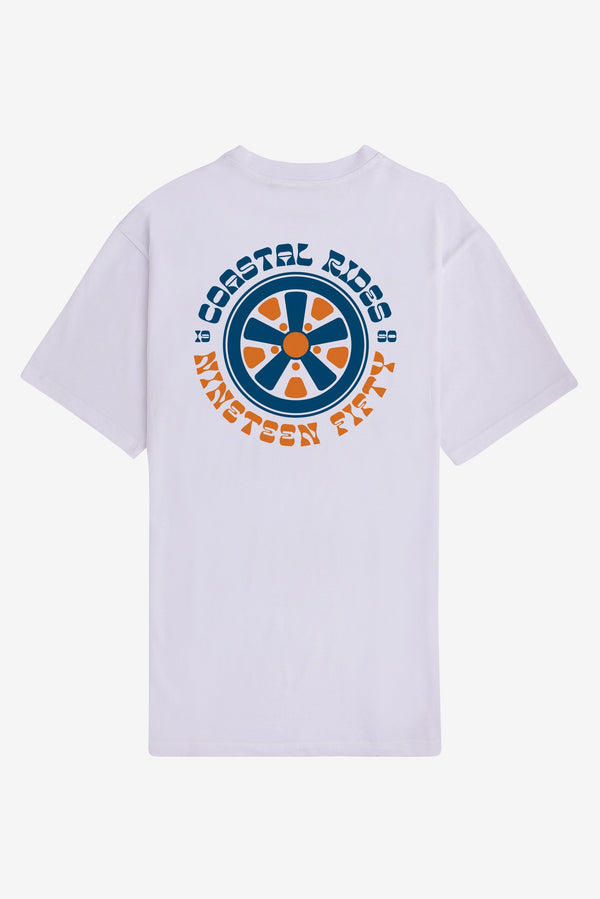 Palm Wheels Oversized T-Shirt - White