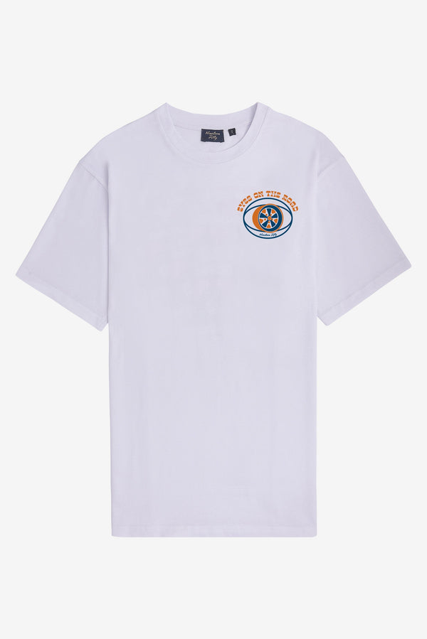 Palm Wheels Oversized T-Shirt - White