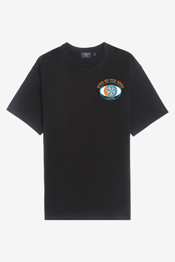 Palm Wheels Oversized T-Shirt - Black