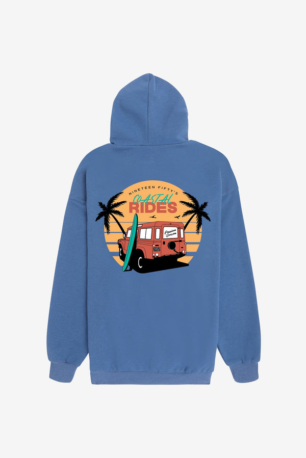Route 110 Oversized Hoodie - Blue