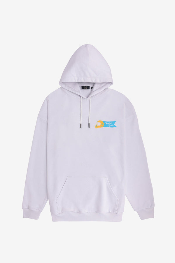 Sand Rider Oversized Hoodie - White