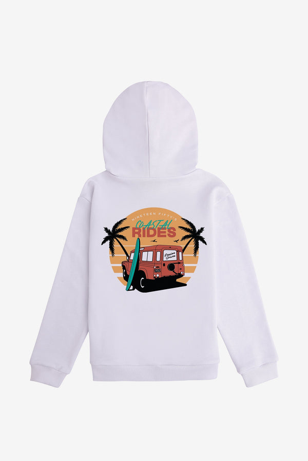 Jr. Route 110 Hoodie - White