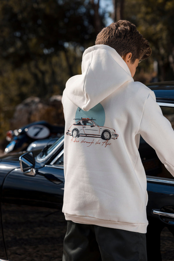 Jr. 911 Driver Hoodie - White