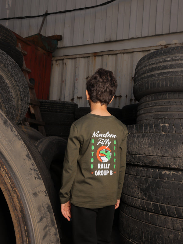 Jr. Motorsport Tee - Kaki