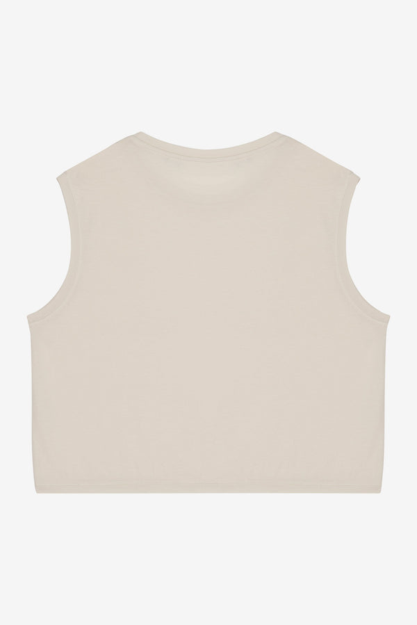 Flyby Crop Top - Washed Ivory