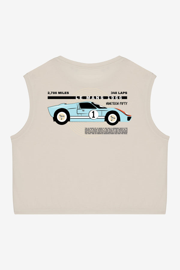 GT40 Crop Top - Washed Ivory