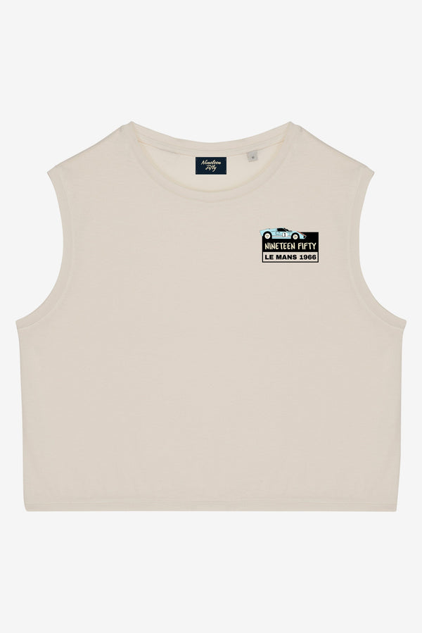 GT40 Crop Top - Washed Ivory