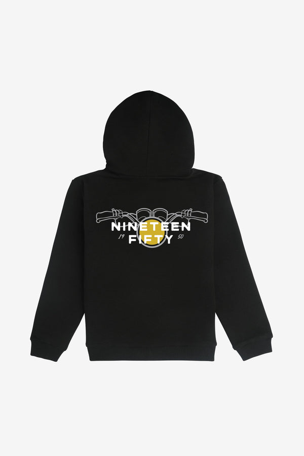 Jr. 1950 Motorcycles Hoodie - Black