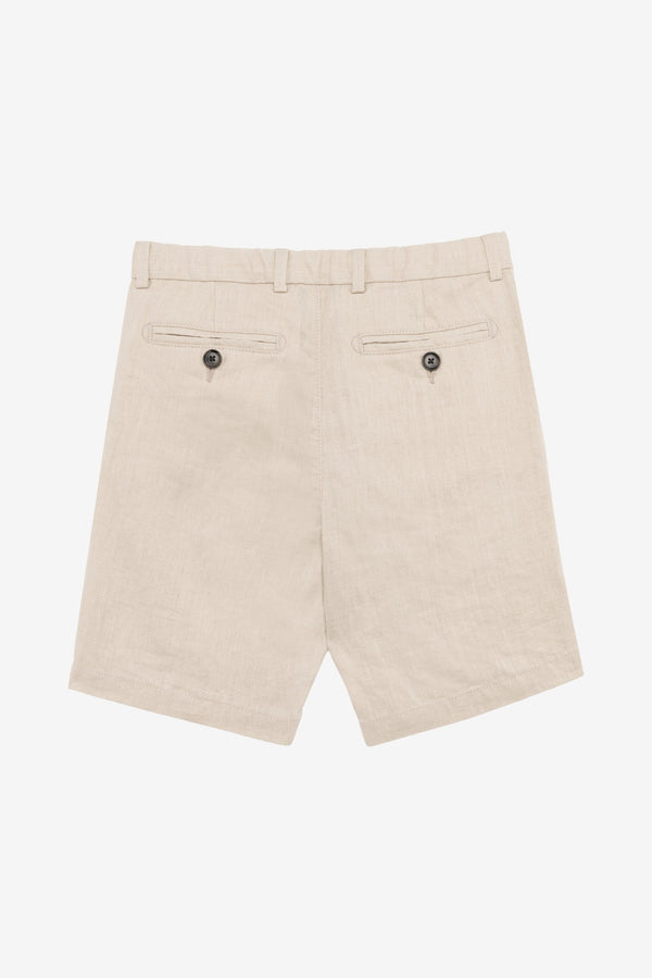 Jr. Linen Shorts - Sand