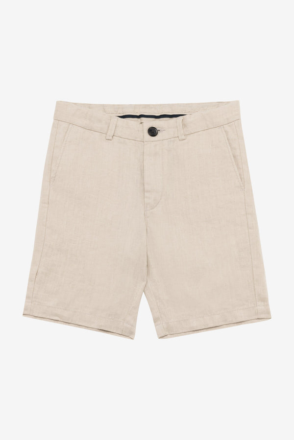 Jr. Linen Shorts - Sand
