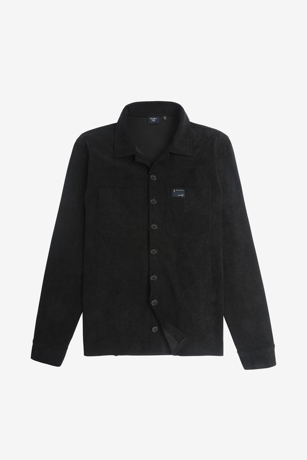 Classic Corduroy Overshirt - Black