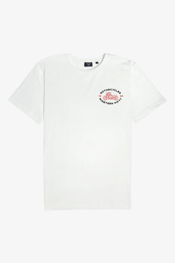 1950 Motorcycles Tee - White