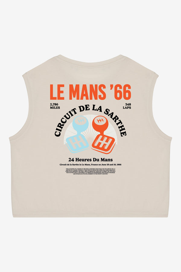 Trophy Crop Top - Washed Ivory