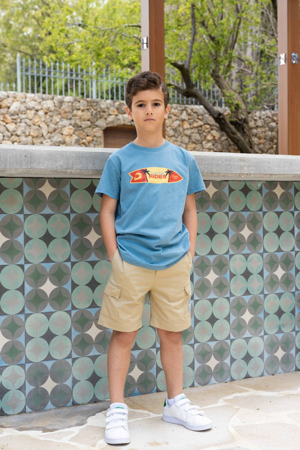 Jr. Cargo Shorts - Beige