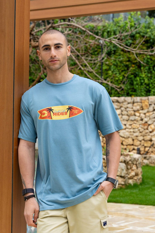 Route 110 Oversized T-Shirt - Blue