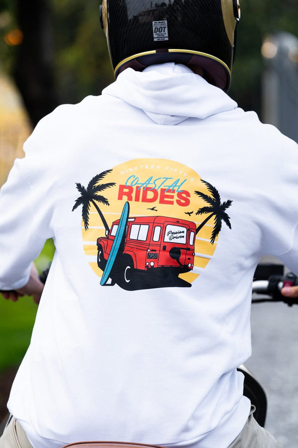 Route 110 Oversized Hoodie - White