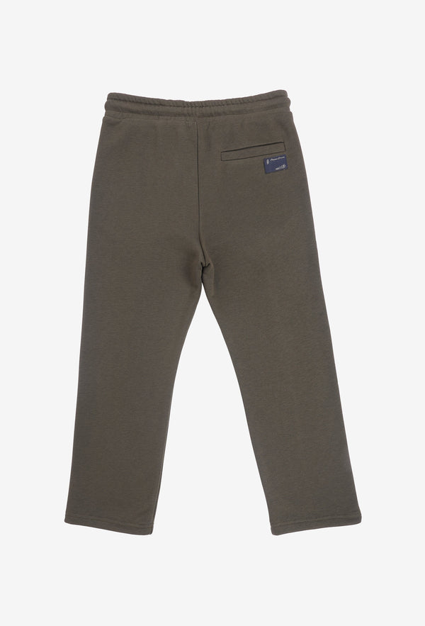 Jr. Open-Bottoms Joggings - Kaki