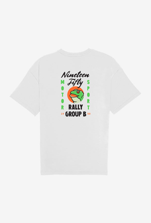 Oversized Motorsport Tee - White